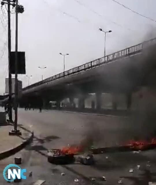 فتح طريق السماوة-الحمزة بعد انسحاب المتظاهرين