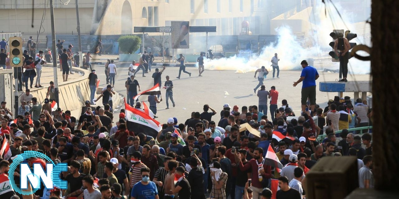 محتجون يغلقون مداخل ساحة الطيران وسط بغداد