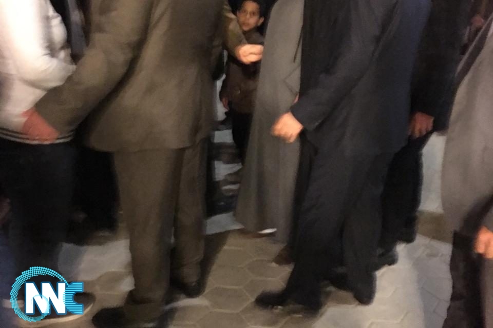 الان حضور سماحة اية الله السيد محمدرضا السيستاني الى مطار النجف لاستقبال الجثامين