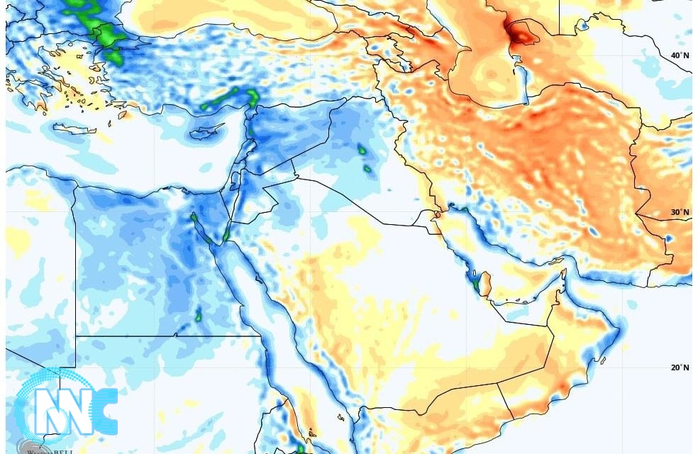تغيرات في درجات الحرارة خلال الأيام المقبلة في العراق