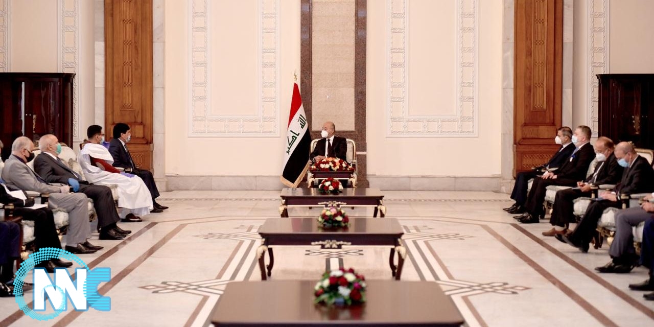 رئيس الجمهورية يؤكد أهمية دعم سيادة العراق و وقف الخروقات العسكرية التركية