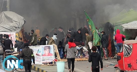 سقوط جرحى في اشتباكات بين القوات الامنية ومتظاهرين بالناصرية
