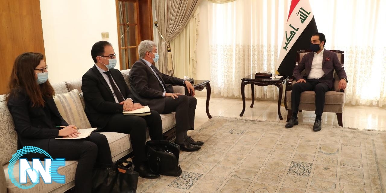 الحلبوسي يؤكد للسفير الفرنسي أهمية إنجاز مطار الموصل