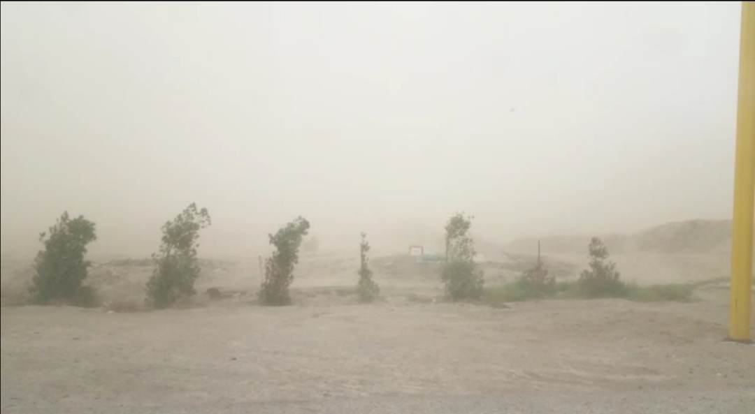 بالفيديو.. العاصفة الترابية الآن تضرب مدينة الناصرية