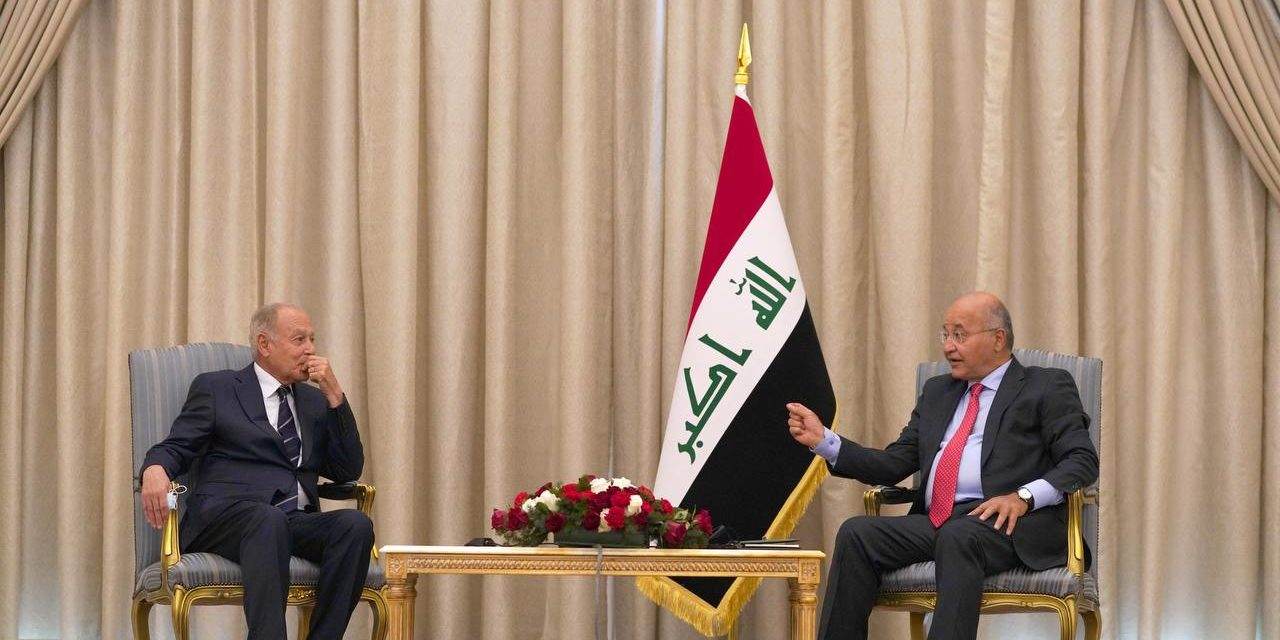 الرئيس صالح يستقبل أبو الغيط