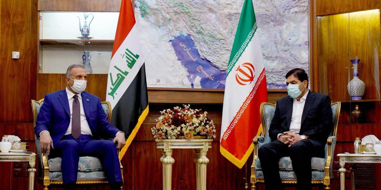 الكاظمي يؤكد على أهمية تنمية سبل التعاون الثنائي بين بغداد وطهران