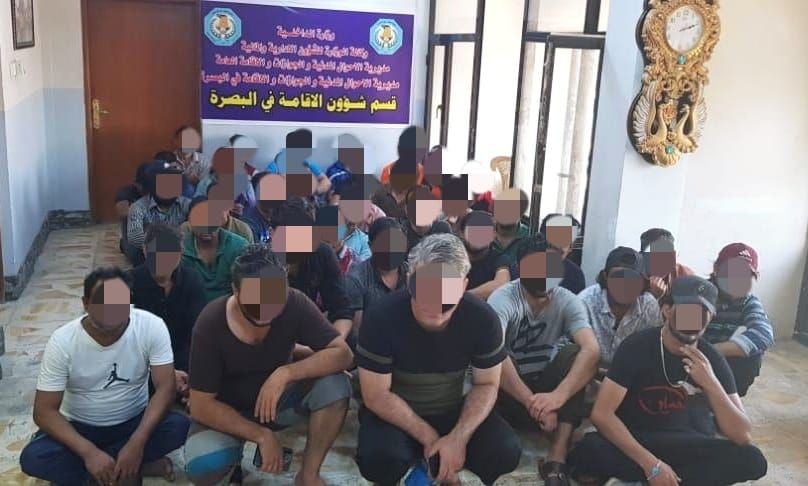 اعتقال 39 أجنبيا في البصرة وتحذيرات من إيواء المخالفين